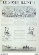 Le Monde Illustré 1864 N°377 Cherbourg (50) Angers (49) Espagne Valdemoro Algérie Oran - 1850 - 1899