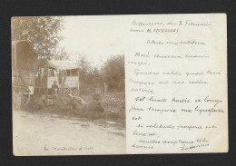 SAONE ET LOIRE  Environs De  BELLEVESVRE   (carte Photo)  MONTREUR D'OURS Carte écrite En LATIN (rare) Voir Texte - Otros & Sin Clasificación