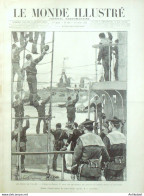 Le Monde Illustré 1893 N°1908 Toulon (83) Amiral Avellan Port De La Rade - 1850 - 1899