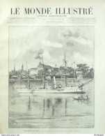 Le Monde Illustré 1893 N°1895 Siam Wat-Seng Bangkok Fête Laux Bonzerie Boudha D'Emeraude - 1850 - 1899