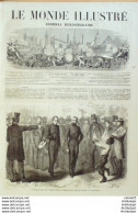 Le Monde Illustré 1861 N°222 Siam Roi Ses Femmes Trone Ambassade St Domingue - 1850 - 1899