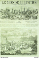 Le Monde Illustré 1857 N° 29 Chine Vue De Hong Kong Canton St-Point (71) Monceau - 1850 - 1899