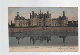 CPA - 41 - N°2 - Château De Chambord - Façade Septentrionale - Colorisée - Circulée En 1906 - Chambord