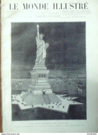 Le Monde Illustré 1886 N°1546 Etats-Unis New York Brooklyn Statue Liberté Boissière (78) Orphelinat Hériot - 1850 - 1899