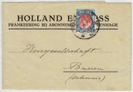 Niederlande / Nederland 1923, Streifband Gravenhage - Baden (Schweiz) - Cartas & Documentos