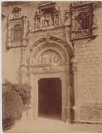 Grande Photographie Ancienne ~1880 Espagne 28x21,5 Cm. Porte De Santa Cruz, Tolède - Tirage Albuminé - Ancianas (antes De 1900)