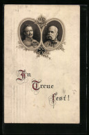 AK Zweibund, Kaiser Franz Josef I. Von Österreich Und Kaiser Wilhelm II.  - Royal Families