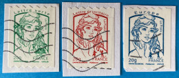 France 2013 : Type Marianne De Ciappa Et Kawena Provenant De Roulette N° 862 à 864 Oblitéré - Used Stamps