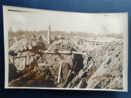 Guerre 14-18: Bei EXBRUCKE / PONT D'ASPACH - Photo X2 - Tranchée Allemande : - Guerra, Militari