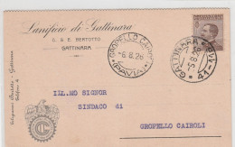 E 390 Gattinara Frazionario 41-116 Del 1926 - Storia Postale