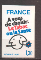 Le Tabac Ou La Santé YT 2080 De 1980 Sans Trace Charnière - Sin Clasificación