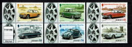 Jersey - 2005 - MNH - Classic Vintage Cars, Automobiles Anciennes - Austin, Jaguar, Citroën, Aston Martin - Jersey