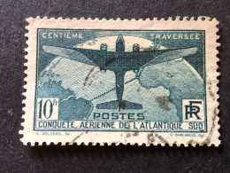 Timbre 321 10f Vert Foncé,  Atlantique-Sud, Cachet Rond Et Léger, Cote 150 - 1927-1959 Matasellados