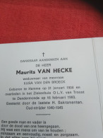 Doodsprentje Maurits Van Hecke / Hamme 31/1/1904 Dendermonde 16/2/1993 ( Elisa Van Den Broeck ) - Godsdienst & Esoterisme