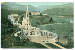 Lourdes, La Basilique, Vue Plongeante, France - Lourdes