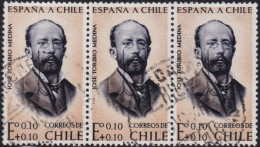 1961 Chile ⵙ Mi:CL 597, Sn:CL B4, Yt:CL 290, Sg:CL 534, Chi:CL 646, Jose Toribio Medina (1852-1930), Historian - Chili