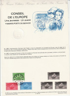 FRANCE    Document "Collection Historique Du Timbre Poste"   Conseil De L'Europe 1985     N° Y&T  SCE 85 à 87 - Documenten Van De Post