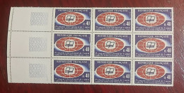 France Bloc De 9 Timbres  Neuf**  YV N° 1515 Radio Et Télévision éducatives - Mint/Hinged