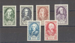 Yvert 853 à 858 - Célébrités Françaises  - Série De 6 Timbres Neufs Sans Traces De Charnières - Unused Stamps