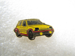 RARE  PIN'S     RENAULT  5  GT TURBO  RALLYE  SAISON 92   THIERRY  RICHARD - Renault