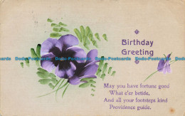 R631942 Birthday Greeting. 1914 - Monde