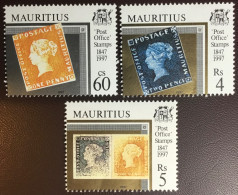 Mauritius 1997 Stamp Anniversary 3 Values MNH - Maurice (1968-...)