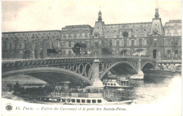 CPA Carte Postale France  Paris Pont Des Saints Pères Entrée Du Carrousel   VM81166 - Ponti