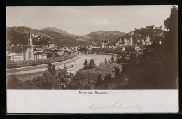 Foto-AK Fritz Gratl: Salzburg, Panorama  - Photographie