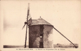 56 , Cpa  BELLE ILE En MER , 34 , Le Moulin De Kergaustiau Pris De Sauzon  (18086.V) - Belle Ile En Mer