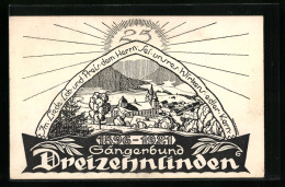 AK Wien, Sängerbund Dreizehnlinden 1896-1921, 25. Jähr. Jubiläum, 29. Wiener Männerfahrt Nach Mariazell 1921  - Otros & Sin Clasificación