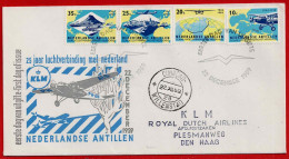 KLM Flug Amsterdam - Nederlandse Antillen  Vom 22.December 1959 - Covers & Documents