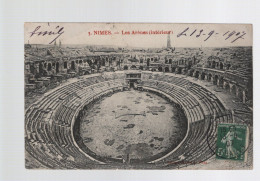 CPA - 30 - N°3 - Nimes - Les Arènes (intérieur) - Circulée En 1907 - Nîmes