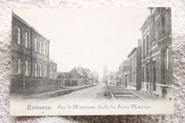 Herseaux "Rue De Mouscron, Ecole Des Frères Maristes" - Moeskroen