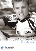 CYCLISME: CYCLISTE : JACO DE WITT - Cyclisme