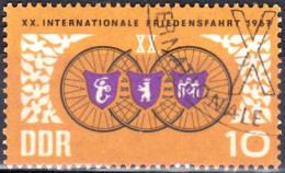 1967 - ALEMANIA - DDR - CARRERA CICLISTA POR LA PAZ VARSOVIA-BERLIN-PRAGA - YVERT 975 - Used Stamps