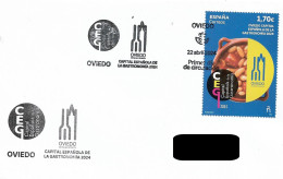 SPAIN. FDC. SPANISH CAPITAL OF GASTRONOMY. OVIEDO. 2024 - FDC