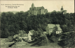 CPA Rochsburg Lunzenau In Sachsen, Gräfl. Schönburg Schloss Rochsburg, Hängebrücke - Other & Unclassified