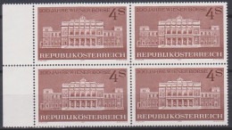 1971 , Mi 1367 ** (2) -  4er Block Postfrisch - 200 Jahre Wiener Börse - Ungebraucht