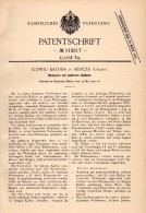 Original Patent - Ludwig Katona In Resica / Resicabánya , 1900 , Walzwerk , Ungarn !!! - Documentos Históricos