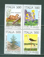 Italie  1658/1661 Se Tenant    * *  TB  Sauvegarde De La Nature  Et Oiseau Cote 25 Euro    - 1981-90: Mint/hinged