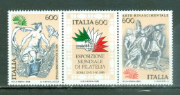 Italie  1639/1641  * *  TB  Exposition Philatélique  Art Et Renaissance  - 1981-90: Neufs