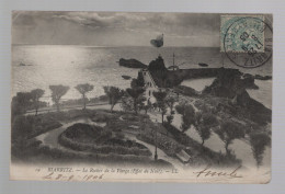 CPA - 64 - N°19 - Biarritz - Le Rocher De La Vierge (Effet De Nuit) - Circulée En 1906 - Biarritz