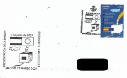 SPAIN. POSTMARK. EUROPEAN ELECTIONS. 2024 - Sonstige & Ohne Zuordnung