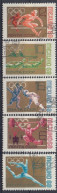 USSR 3517-3521,used,falc Hinged - Zomer 1968: Mexico-City