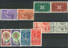 FRANCE -1962/66, EUROPA STAMPS COMPLETE SET OF 2 EACH, USED. - Usados