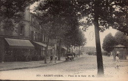 93 , Cpa  SAINT OUEN , 5972 , Place De La Gare (18092.V) - Saint Ouen