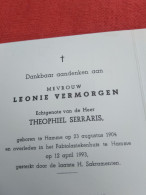 Doodsprentje Leonie Vermorgen / Hamme 23/8/1904 - 12/4/1993 ( Theophiel Serraris ) - Godsdienst & Esoterisme