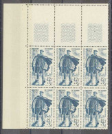 Yvert 863 - Journée Du Timbre 1950   - Bloc De 6 Timbres Neufs Sans Traces De Charnières - Bord De Feuille - Unused Stamps