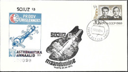 Soviet Space Cover 1973. "Soyuz 13" Landing ##01 - Rusia & URSS