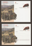 Portugal Carte Entier Postal VARIETÉ Troupes Commando Afghanistan 2010 Stationery VARIETY Troops In Afghanistan - Postwaardestukken